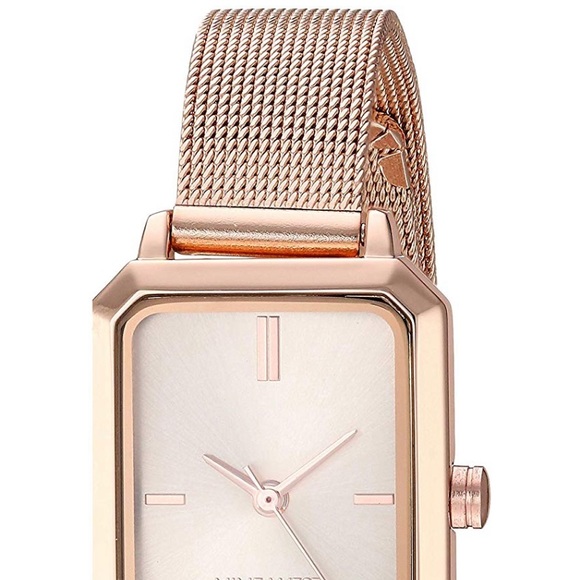Nine West women’s mesh bracelet watch rose Gold - Picture 2 of 7